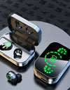 YD03 Wireless Bluetooth-compatible Headset TWS Large Screen Smart Digital Display In Ear Breathing Light