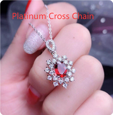 Open Ring Necklace Ear Stud Pendant Suit