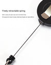 Glossy Full Flat Retractable Badge Buckle Lanyard Buckle Metal Back Splint Pull Peels
