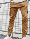 Men's Side Zipper Pocket Decoration Casual Long Pants
