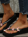 Butterfly Slippers Outdoor Thong Sandals Summer Beach Shoes Women