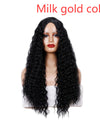 Medium Long Curly Hair Wave Synthetic Wigs