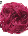 New Trendy Design Women Wavy Curly Messy Hair Bun Synthetic