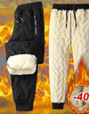 Winter Sweatwear Men Plush Thick Fleece Sweatpant Lambswool Thermal Trousers Casual Pants Waterproof Windproof Warm Cotton Pants