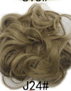 New Trendy Design Women Wavy Curly Messy Hair Bun Synthetic
