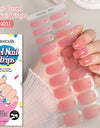 Japanese Style Nail Beauty Gel Stickers Semi-curing French Gel