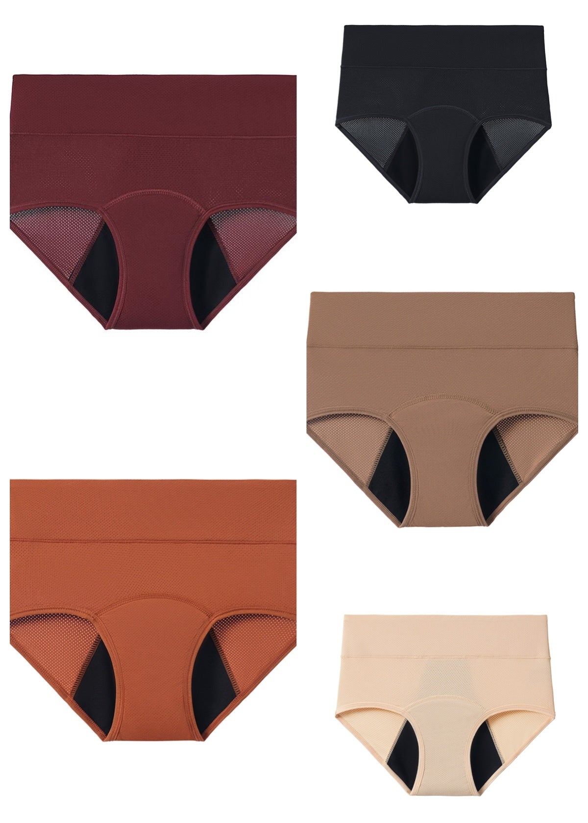 Multi-color Optional 3-layer Absorption Menstrual Women's Underwear Breathable