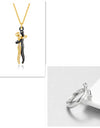 Love Hug Necklace Unisex Men Women Couple Jewelry Simple Temperament Clavicle Chain Valentines Day Lover Gift