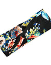 Floral cross hair band