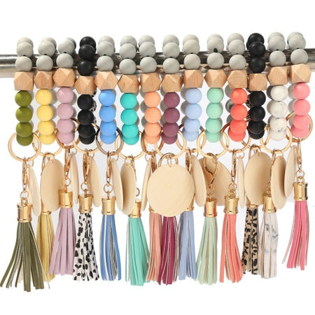Women's Fashion Silicone Bracelet Key Ring