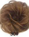 New Trendy Design Women Wavy Curly Messy Hair Bun Synthetic