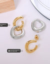 Detachable Titanium Steel Ear Studs Earrings Plated With 18 Real Gold