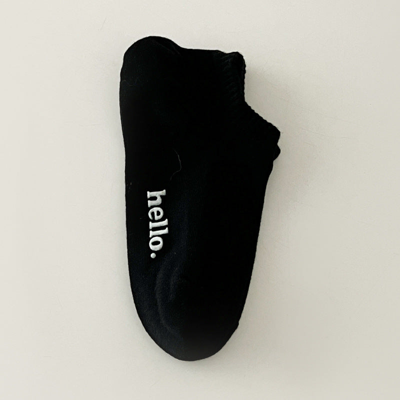 Fashion Personalized Cream Letter Women's Cotton