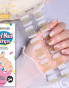Japanese Style Nail Beauty Gel Stickers Semi-curing French Gel