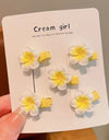 Cherry Blossom Cute Side Cropped Hair Clip Hair Rope