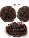 Europe, Japan, and South Korea popular hair bun fluffy natural drawstring curly hair ball head hair ring hair set female hair accessories chemical fiber hair