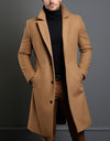 Woolen Men's Mid-length Trench Coat