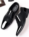 Breathable And Wearable Men's British Korean Pointed Leather Shoes