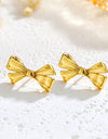 Sweet Trend Bow Stud Earrings Stylish And Simple