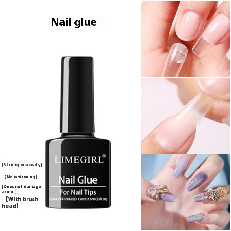 Nail Glue Glass Bottle Fake Nail Patch Ornament Nail Glue