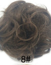 New Trendy Design Women Wavy Curly Messy Hair Bun Synthetic