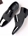 Breathable And Wearable Men's British Korean Pointed Leather Shoes