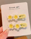 Cherry Blossom Cute Side Cropped Hair Clip Hair Rope