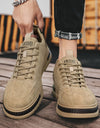 Men's Sports Shoes Casual Sneakers Outdoor Platform Fashion Luxury Lace-up Loafers Breathable Hiking Flat Shoes