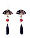 Chinese Style Retro Plum Blossom Scallop Earrings Women's New Chinese Style