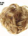 New Trendy Design Women Wavy Curly Messy Hair Bun Synthetic