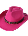 Woolen Hat Western Cowboy Top Hat Men's And Women's Curling Shell Accessories