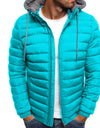 Men's Cotton Padded Jacket Casual Plus Size Solid Color Hooded Cotton Padded Jacket