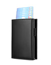 Aluminum Alloy Three-fold Magnetic Anti-theft Brush Wallet