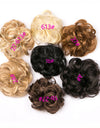 Europe, Japan, and South Korea popular hair bun fluffy natural drawstring curly hair ball head hair ring hair set female hair accessories chemical fiber hair