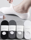 Silicone anti-slip breathable invisible cotton socks