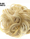 New Trendy Design Women Wavy Curly Messy Hair Bun Synthetic