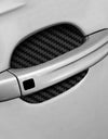 4pcs Set Of Door Stickers Carbon Fiber Scratch-resistant Car Handle Stickers