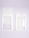 White Abs Card Holder Plastic Meal Card Student ID