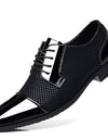 Breathable And Wearable Men's British Korean Pointed Leather Shoes