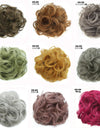 New Trendy Design Women Wavy Curly Messy Hair Bun Synthetic