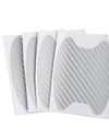 4pcs Set Of Door Stickers Carbon Fiber Scratch-resistant Car Handle Stickers