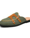 Men's Casual Summer Breathable Closed Toe Semi-slipper Sandals