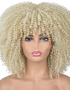 Small Curly Hair Rose Mesh Synthetic Headgear