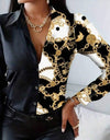 Women's Printed Belted Shirt