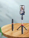 Compatible with Apple, Mobile Phone Video Live Tripod Selfie Stick