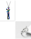 Love Hug Necklace Unisex Men Women Couple Jewelry Simple Temperament Clavicle Chain Valentines Day Lover Gift