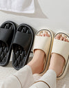 Non-slip Design Bathroom Slippers Home Summer Thick Sole Floor Bedroom House Shoes For Women Men