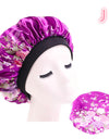 Beauty print Satin silk Bonnet sleep night cap