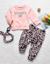 Baby Girl Pink Leopard Patterned Pants
