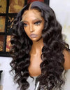Front Lace Wig Red Long Curly Hair Big Wave